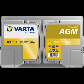 Batería VARTA Dynamic AGM 70Ah 760A 12V