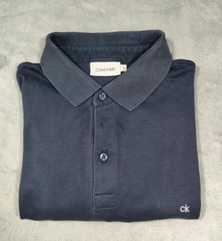 Camisa Polo Calvin Klein Azul Marino CK Logo