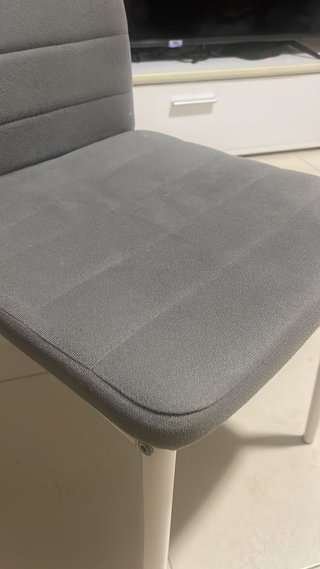 Juego de 6 sillas de comedor grises