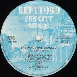 Alternative TV - The Image Has Cracked LP