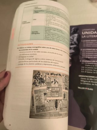 Lengua castellana y literatura, 1 BACH.