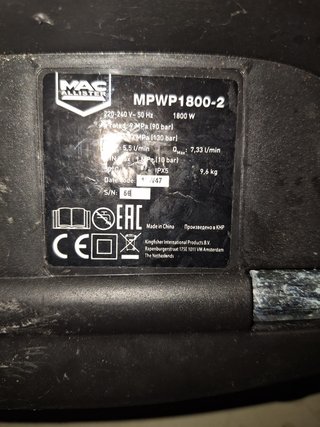 Hidrolimpiadora Mac Allister MPWP1800-2 1800 W 130