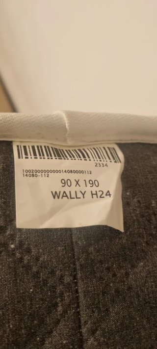 Colchón viscoelástico individual WALLY 90x190cm
