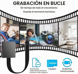 Cámara Espía 1080P Mini Cámara 64gb sin wifi