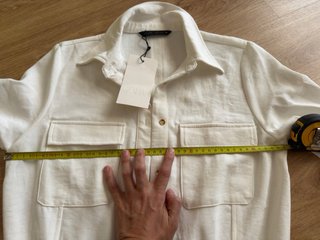 Vestido Zara Blanco Talla XS