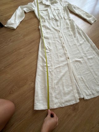 Vestido Zara Blanco Talla XS