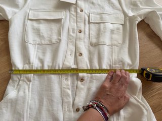 Vestido Zara Blanco Talla XS