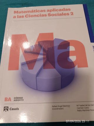 Matemáticas aplicadas a las Ciencias Sociales 2...