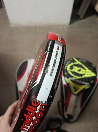 Lote 3 Palas de Pádel con Fundas.