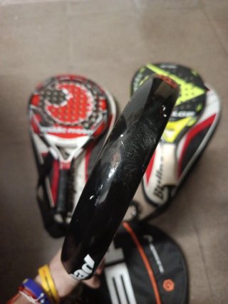 Lote 3 Palas de Pádel con Fundas.