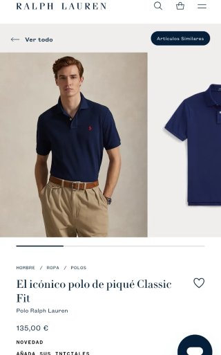 Polo Ralph Lauren Original Azul | Talla L | NUEVO