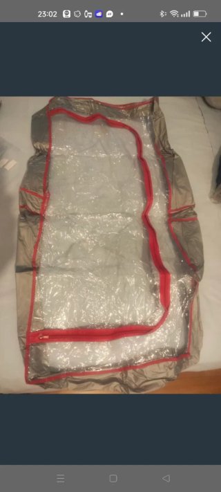 Funda lluvia carrito bebé transparente