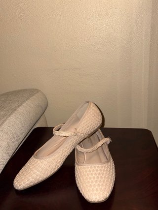 Bailarinas de rafia Glamorous beige