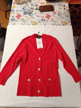 Cárdigan Zara botones dorados talla S