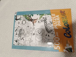 Puzzle 500 piezas para colorear. Nuevo. Precintado