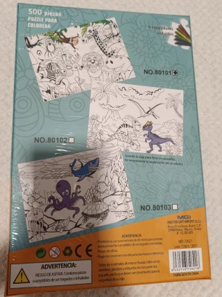Puzzle 500 piezas para colorear. Nuevo. Precintado