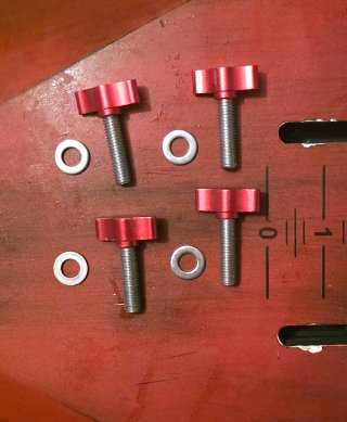 Kit 4 tornillos aluminio foil hidrofoil