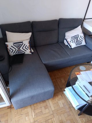 Sofá modular Bollstanäs IKEA gris
