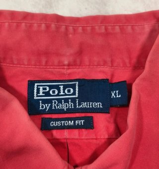 Polo Ralph Lauren Custom Fit Red Button-Down Shirt