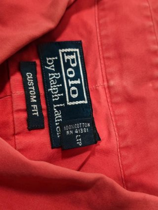 Polo Ralph Lauren Custom Fit Red Button-Down Shirt