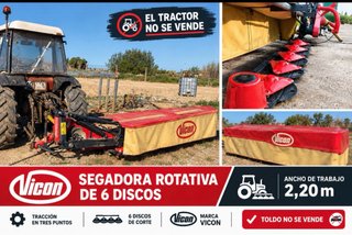 Segadora Vicon 6 Discos 2,20m