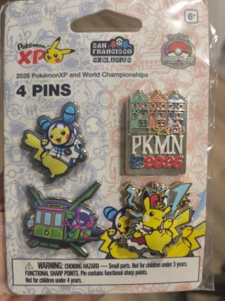 Pack 4 Pin Pokémon San Francisco 2026