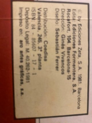 Infusión macroidiótica. El jueves. 1981.