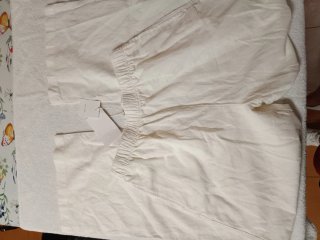 Pantalón Zara Lino Beige