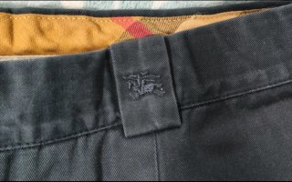 Pantalones Chinos Burberry London Azul Marino