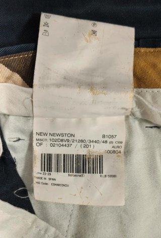 Pantalones Chinos Burberry London Azul Marino