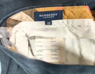 Pantalones Chinos Burberry London Azul Marino