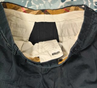Pantalones Chinos Burberry London Azul Marino