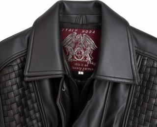 Cazadora Aviador Vintage "Italy Moda" Negra