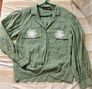 Blusa Zara mangas abullonadas