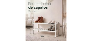 Zapatero apilable 2 niveles bambú