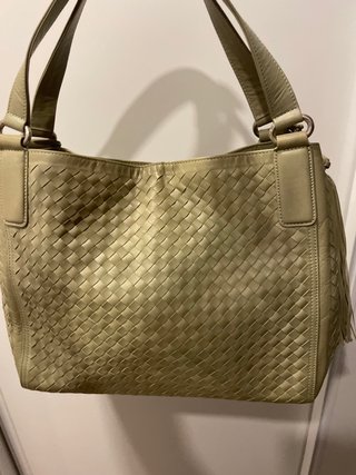 Bolso Pons Quintana Piel Trenzada Dorado