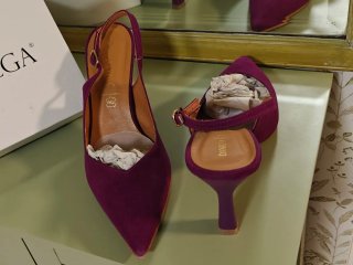 Zapatos VEGA destalonados morados
