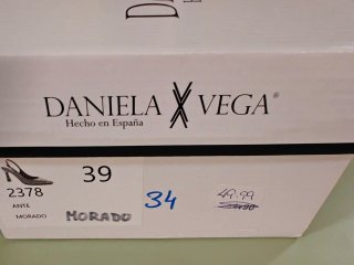 Zapatos VEGA destalonados morados