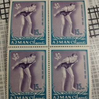 Sellos Ajman J.F. Kennedy 1917-1965