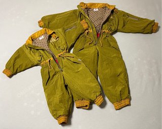 Monos de nieve Vintage para 2 y 6 años