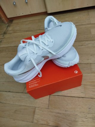 Nike Talla 44 Plata y Blanco