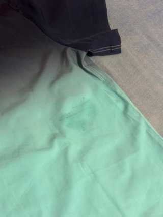 Camisa azul degradada talla S