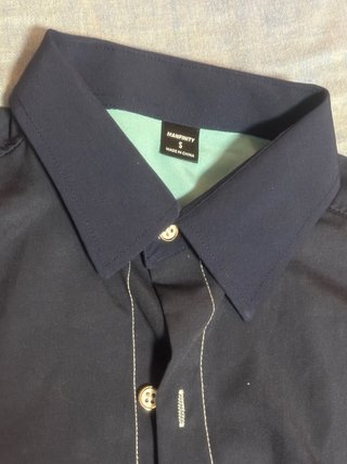 Camisa azul degradada talla S