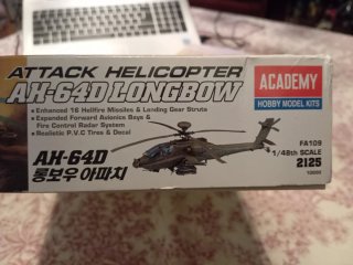 Academy 1/48 AH-64 D Longbow Apache