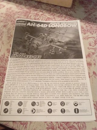 Academy 1/48 AH-64 D Longbow Apache