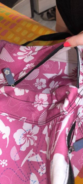 Mochila rosa Kima con estampado floral
