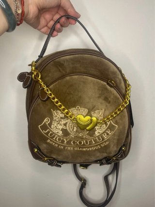 Mochila Juicy Couture Marrón/Dorado Convertible