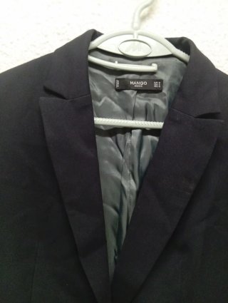 Blazer Azul Marino Mango Talla M