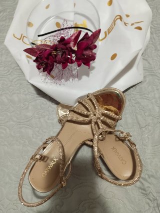 Vestido Bolso  Zapatos Diadema