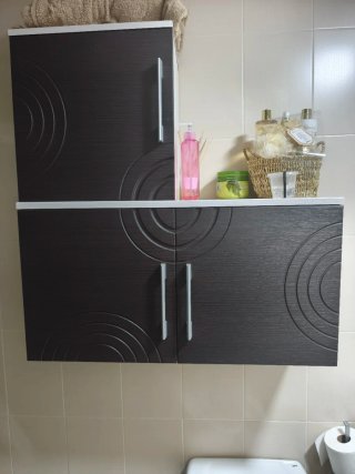 Muebles de baño más espejo con luz incluye lavabo